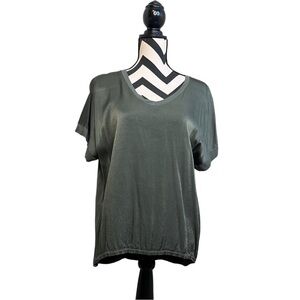 Made In Italy Satin SZ S/M Blouse